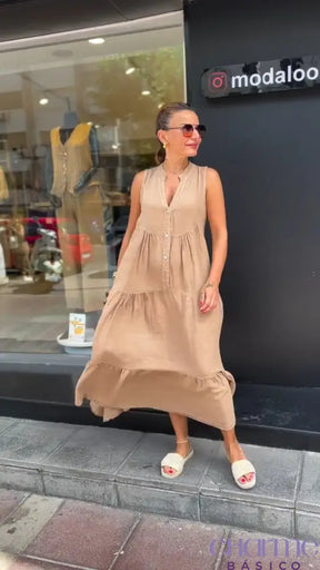 Vestido Ana – Um Toque De Cor E Leveza - Compre 1 Leve 2 Preto + Cinza / P