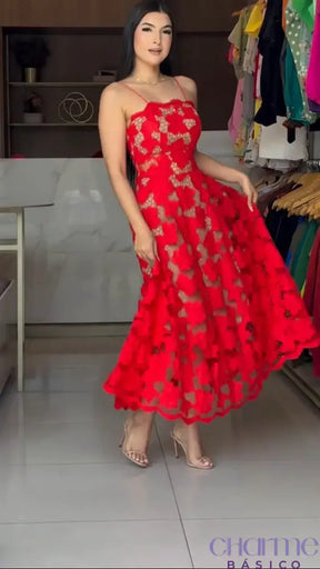 Vestido Eliza – A Elegância em Cada Detalhe ✨❤️