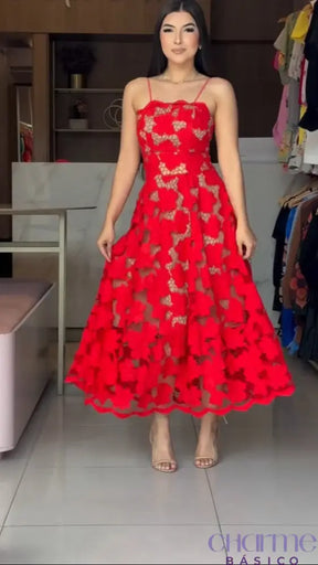 Vestido Eliza – A Elegância em Cada Detalhe ✨❤️