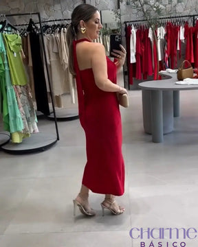 Vestido Midi Glamour – Sofisticação e Elegância em Cada Detalhe