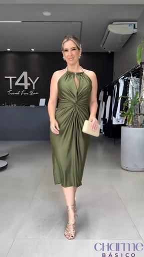 Vestido Midi Sophie – Elegância e Sofisticação Para Ocasiões Especiais